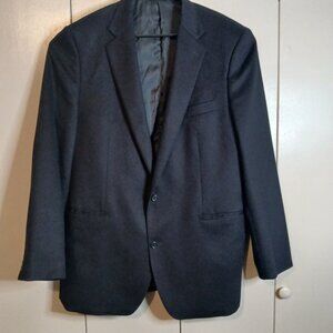 Joseph Abboud 100% Cashmere Black Sport Coat 46L. RN90736 (0326)